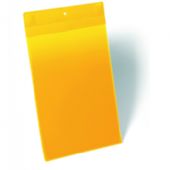 Durable lagerlomme m/stærk magnet A4 højformat gul