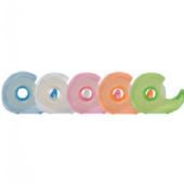 Tapedispenser Q-Connect Transparent til 33m tape ass. farver