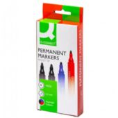 Marker Q-Connect Etui med 4 stk. Assorterede