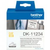 Brother DK11234 navneetiket 60x86mm hvid 260stk