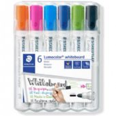 Staedtler Lumocolor 351 whiteboardmarker sæt 6 farver