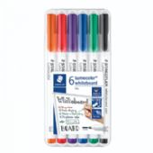 Staedtler Lumocolor 301 whiteboardtusser 6 farver