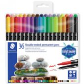 Staedtler dobbelte tusch Pk/36 stk ass. ultrafine/fine