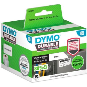Dymo Durable etiketter 32x57mm hvid 800stk