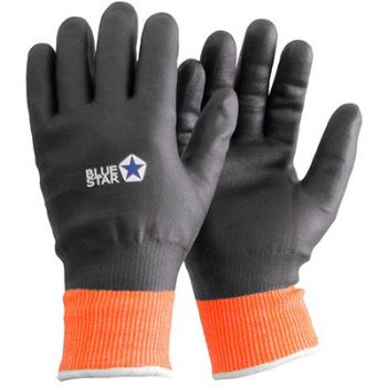 BlueStar Arctic kuldebeskyttende handsker STR. 7 sort/orange