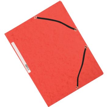 Q-connect A4 elastikmappe i rød