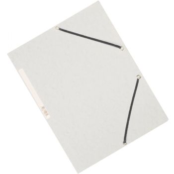 Q-connect A4 elastikmappe i hvid