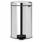Brabantia NewIcon pedalspand med metal inderspand 20 ltr Brilliant Steel