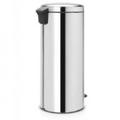 Brabantia NewIcon pedalspand med metal inderspand 30 ltr Brilliant Steel