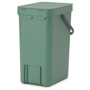 Brabantia 12L affaldsspand med låg & vægbeslag grøn