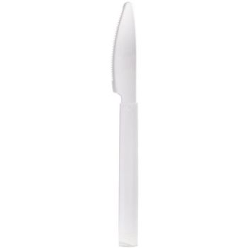 Plastkniv hvid 18,8 cm, Duni Libra, pose med 12 stk