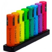 Q-connect tekstmarker deskset 8 farver