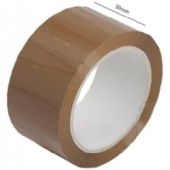 Brun emballagetape PP 5 cm x 66m  
