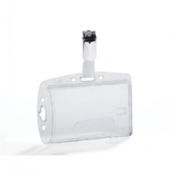 DURABLE Durable kortholder m/stropklem Transparent 54x87 mm 1 kort