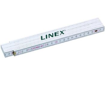 Linex 2m tommestok hvid