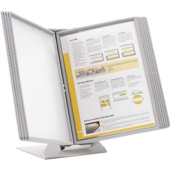 WhiteLabel HD Design A4 registersystem 30 lommer grå