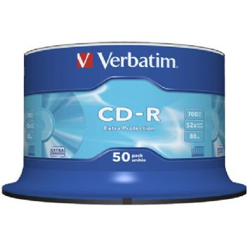 WhiteLabel Verbatim 700MB 52x CD-R Spindle 50stk