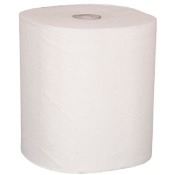 Abena Neutral Midi 2lags håndklæderulle med hylse hvid 6ruller