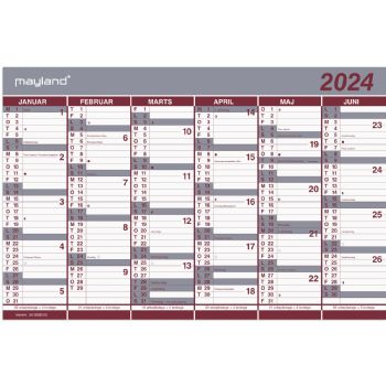 Mayland 2024 24063000 vægkalender 29x44x0,02cm