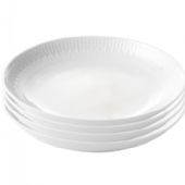 Aida Relief dybe tallerkner Ø22cm hvid 4stk
