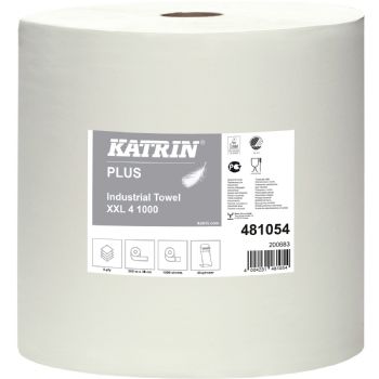 Katrin 481054 XXL Plus industrirulle 4lags hvid