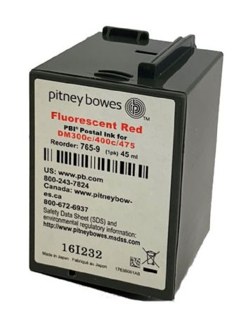 Pitney Bowes DM300c/DM400c blæk rød