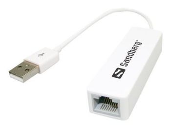 Sandberg netværk USB adapter hvid
