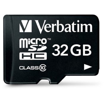 Verbatim 32GB memory card microSDHC + adapter
