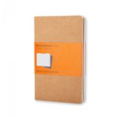 Notesbog Moleskine Cahier Pk/3 Pocket slimline lin. Brun
