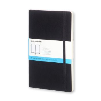 Moleskine Classic Soft notesbog STR. L prikket sort
