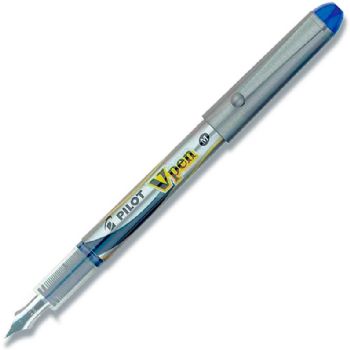 WhiteLabel Pilot V-Pen fyldepen blå