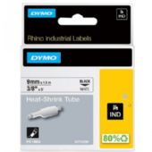 Dymo Rhino Krympeflex tape 9mm sort/hvid