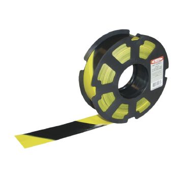 WhiteLabel Afspærringsbånd PE 50mmx500m gul/sort