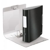 Ringbind - Brevordner Leitz Style A4 80mm PP Satin Sort 