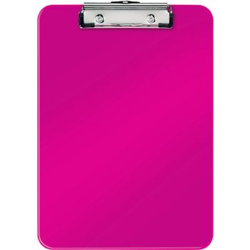 Clipboard uden forside i A4, Leitz WOW PP Pink metallic 