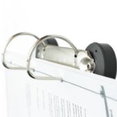 Ringbindsholder med magnet hvid