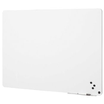 NAGA magnetisk whiteboard u/ramme m/startsæt 87x117cm hvid