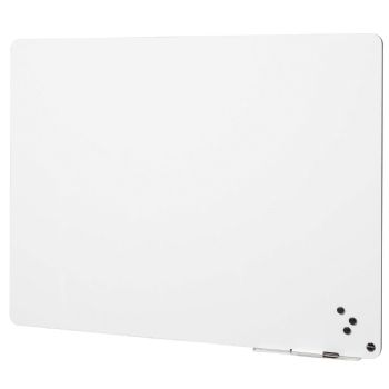 NAGA magnetisk whiteboard u/ramme m/startsæt 117x150cm hvid