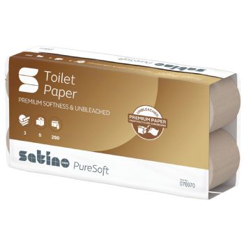 Satino PureSoft toiletpapir 3-lags 9,4cmx27,5m 64rl