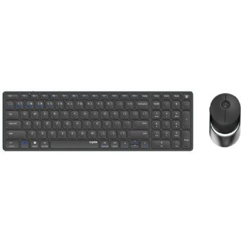 RAPOO 9750M trådløs tastatur & mus mørkegrå