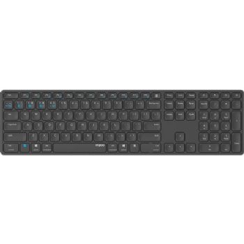 RAPOO E9800M trådløs tastatur mørkegrå