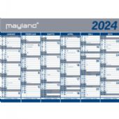 Mayland 2024 24064100 2x6mdr vægkalender 70x100cm