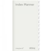 Mayland 2024 24095200 indexkalender refill 17x8,8cm hvid