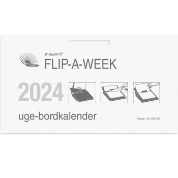 Mayland 2024 24136000 Flip-A-Week bordkalender refill 10x18cm