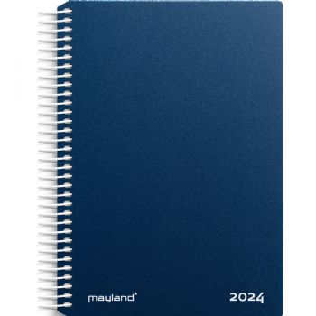 Mayland 2024 24210020 spiralkalender 17,5x13,5cm blå