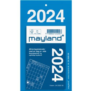 Mayland 2024 24252000 afrivningskalender 14,2x8cm