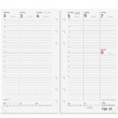 Mayland 2024 24275000 systemkalender refill 16,8x9,5cm hvid