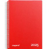 Mayland 2025 25218010 timekalender 24,2x18,5 cm rød