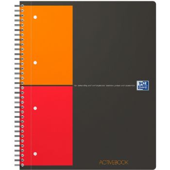 Oxford Activebook A4+ notesbog kvadreret 80ark