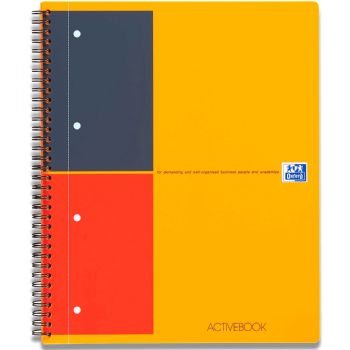 Oxford Activebook A4+ notesbog linjeret 80ark